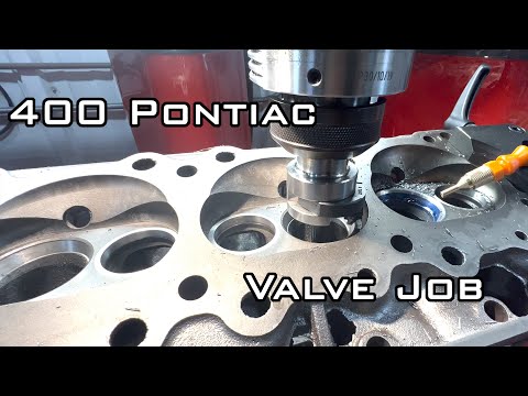 Installing Valve Guides And Cutting Seats On A Set Of 400 Pontiac Cylinder Heads