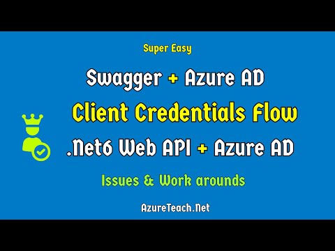 Swagger Azure AD Client Credentials Flow with  net core web api