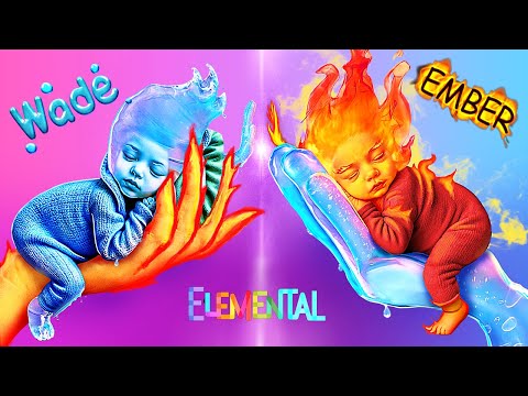 Goed kind vs Slecht kind | Ember en Wade van Elemental! Vuur vs Water Ouderschapshacks!