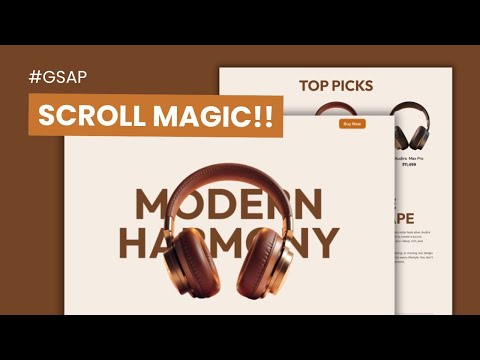 GSAP ScrollTrigger Website Animation Tutorial | Smooth Scroll #gsap #scrolltrigger