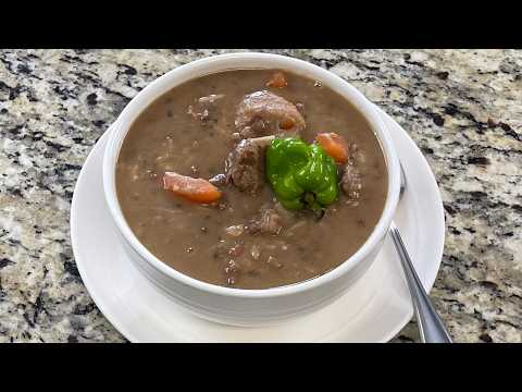 Traditional Jamaican Beef Soup with Cowpeas 🇯🇲 | Real Island Comfort Food