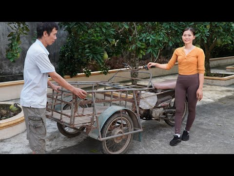 Genius Girl's Challenge: Restarting a Retired Couple's Abandoned Tricycle for 10 Years🛠🛠🛠