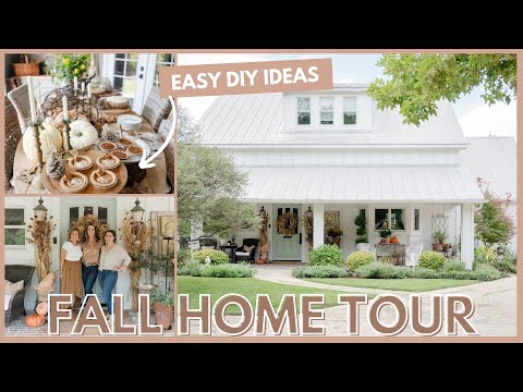FALL HOME TOUR | DIY Seasonal Decor Ideas with Vintage Home Designs | FARMHOUSE LIVING