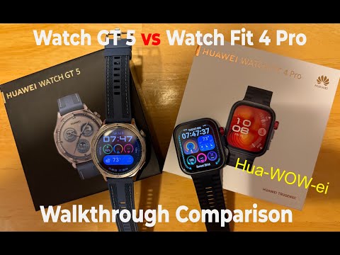 Huawei Watch Fit 4 Pro Unboxing & Menu Walkthrough vs Huawei Watch GT 5 Comparison