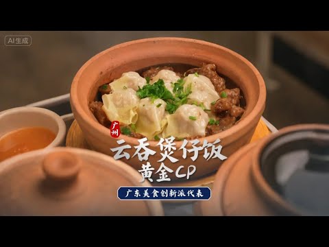 云吞煲仔饭的灵魂在于，饭有饭味，云吞有云吞味 #粤品月香 #云吞煲仔饭 #属于广东的人间烟火 #广东美食推荐官 #煲仔饭