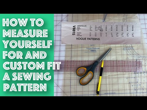 How To Take Measurements For and Easily Adjust a Sewing Pattern To Fit Perfectly
