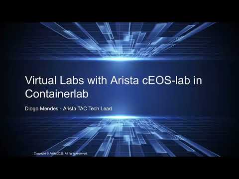 Virtual Labs with Arista cEOS-Lab in Containerlab