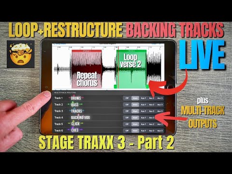 LOOP/RESTRUCTURE MultiTrack BACKING TRACKS LIVE w/Stage Traxx 3:Part 2