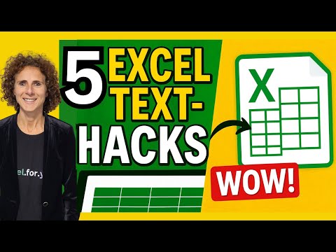 You're using Excel wrong: These 5 text hacks will change everything!