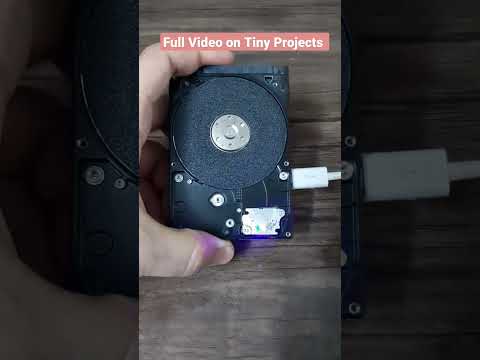Build a portable cordless sander with just a broken laptop hard drive #diy #homemade