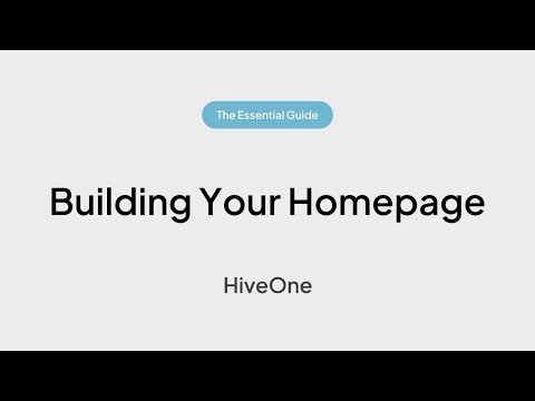 Building Your Homepage | The Essential Guide to a High Converting Website