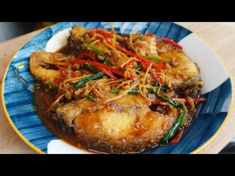 家常豆酱鱼这样做🐟带有一点辣和姜丝的香气，清淡的来好吃又下饭🌶️‼️Home-made fried fish with bean paste🐟little spicy and ginger aroma