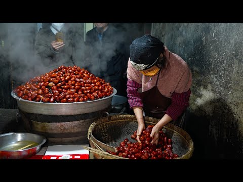 Reveal the secret, how to make the famous and delicious glutinous rice sweet jujube cake!