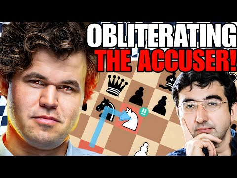 Vladimir Kramnik PANICS, Gets OBLITERATED As Magnus Carlsen Crushes w/ GOAT Defensive Chess!
