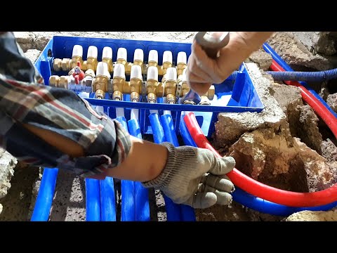 Installing a home water distributor with pipe extension (Part 2)
