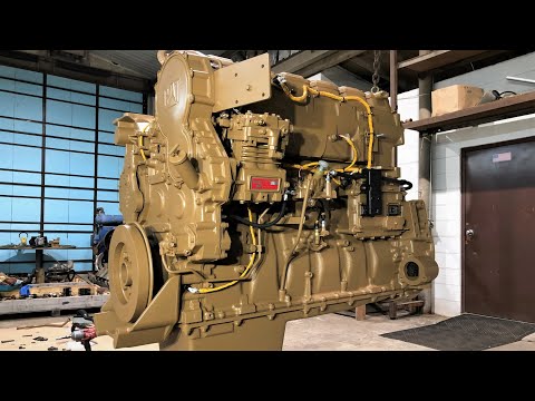 Building a Brown Caterpillar C-15 Diesel Engine, Mud, and 1973 Peterbilt Cold Start