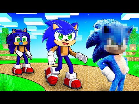 Sonic’s BIRTH to REALISTIC Life in Minecraft!