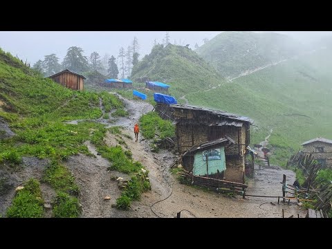 Best Life in the Nepali Himalayan Village During the Rainy Season | All Season Compilation Video ||