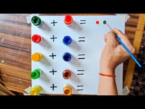 Mixing Poster Colours to Create New Shades|🔴🟢 | Colour Mixing Tutorial"|#artbox #art #colourmixing 