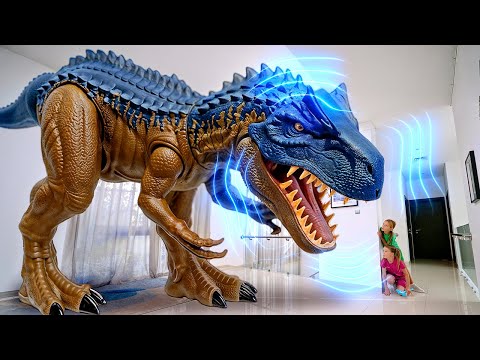 Dinosaurs Come Alive in Our House! Kids Use Magic to Save the Day