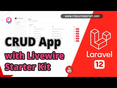 Laravel 12 CRUD with Livewire Starter Kit