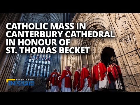 Historic Catholic Mass in Anglican Canterbury Cathedral | EWTN News In Depth