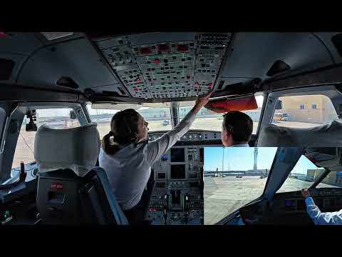 PILOT EYE VIEW - A321 Takeoff & Engine Start-up Secrets | Cockpit View | Dubai To Bucharest