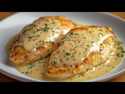 God, how delicious! Tender chicken fillet in a creamy sauce with oven potatoes!