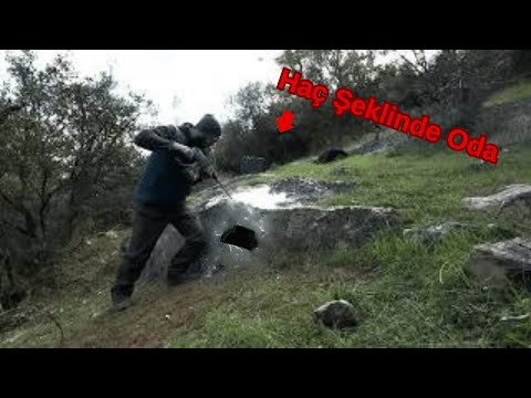 Kayanın İçine Haç Şeklinde Oda Yapmışlar, Roma Sikkeleri Var...