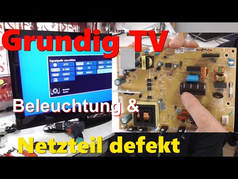 Fernseher defekt - TV Repair - kein Bild kein Ton Netzteil  und Hintergrundbeleuchtung reparieren