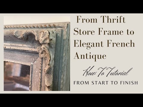 RESIN/PLASTIC FRAMES TRANSFORMED INTO FRENCH ANTIQUE MIRRORS (AN AUTHENTIC LOOK WITHOUT REAL WOOD)