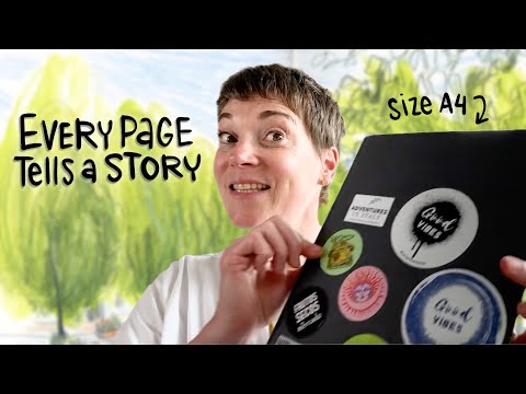 How I Filled This A4 Sketchbook