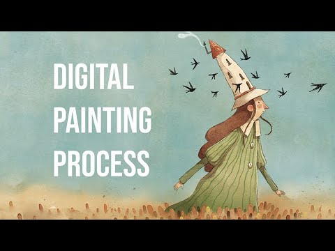 Digital Watercolor - Painting Process - Watercolor Brushes