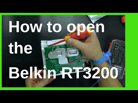 How to open the Belkin RT3200 or Linksys E8450 case