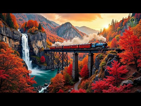 (No Ads) Peaceful Autumn Ambience 🍁 Healing Relaxing Music for Deep Stress Relief