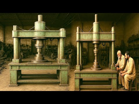 Most Incredible Transformation: A Press Machine Successfully Built from Old Scrap Iron Skill Masters
