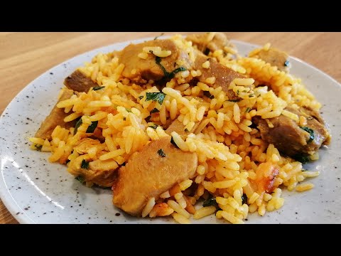 DIETARY TURKEY PILAF. Less fat, more nutrition!