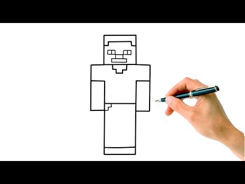 How to draw Steve from Minecraft ✏️ Step by step tutorial 💜 | Small Artists