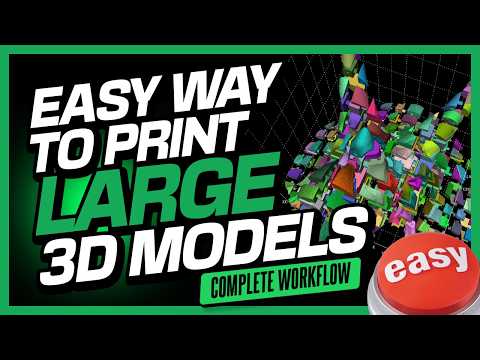 How To Slice Large Models For 3D Printing! 🚀 Step-By-Step Guide