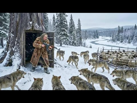 Бабушка С Автоматом Калашникова Защищает Своих Овец От Стаи Волков При Температуре  71°C