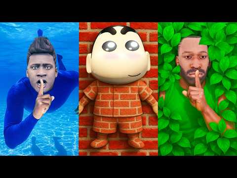 Franklin Vs Franklin Hot Vs Cold Hide And Seek MOVIE In GTA 5 | Indian Bike Driving 3d