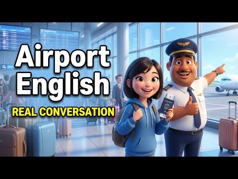 Learn English at the Airport: Check-in, Security & Boarding (Slow Conversation) | A1-A2 Level