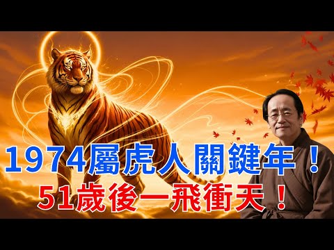 1974年屬虎人 | 51歲後一飛衝天 | 2025轉運年來了