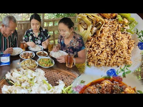 တို့စားလို့ကောင်းတဲ့ သခွပ်ပွင့်ပြုတ်ကို ချစ်ရတဲ့အမိုးအပါးနဲ့အတူထမင်းမြိန်မြိန်စားမယ်🤗😋