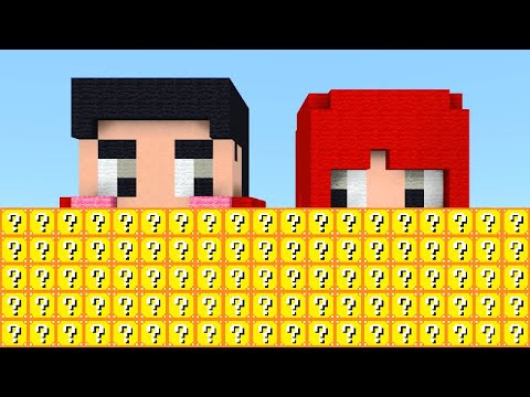 럭키블럭 벽이 생겼어요!! 마인크래프트 탁주의숲 140화