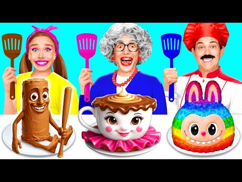 Me vs Grandma Cooking Challenge | Crazy Cooking Battle by BaRaDa Challenge