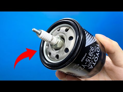 It's a Mistake to Throw Away Oil Filters and Spark Plugs ! This Easy Idea You'll Use Every Day