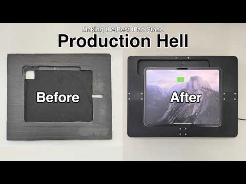 Production Hell | Making the Best iPad Stand | Studio Wireless Charging Adjustable Drawing Stand