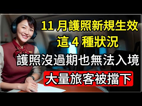 重要提醒！11 月護照新規生效，這 4 種狀況，護照沒過期也無法入境！大量旅客被擋下！#護照 #機場被攔 #出國注意事項 #簽證要求 #空姐分享 #國際旅行 #護照使用 #護照陷阱