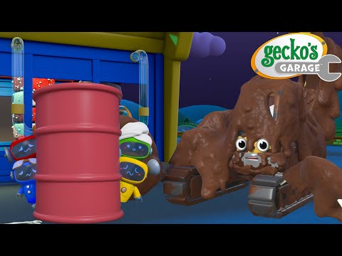 Eric the MONSTER Excavator 😱 | Gecko's Garage 🚚 | Cartoons For Kids | Toddler Fun Learning